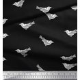 thumbnail image 3 of Soimoi Polyester Crepe Fabric Branch & Bird Block Decor Fabric Printed Yard 42 Inch Wide, 3 of 3