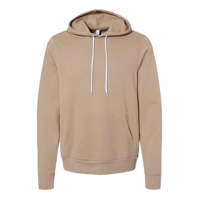 BELLA+CANVAS 3719 Chandail à Capuchon Unisexe en Molleton de Coton Poly, 2TG, Beige