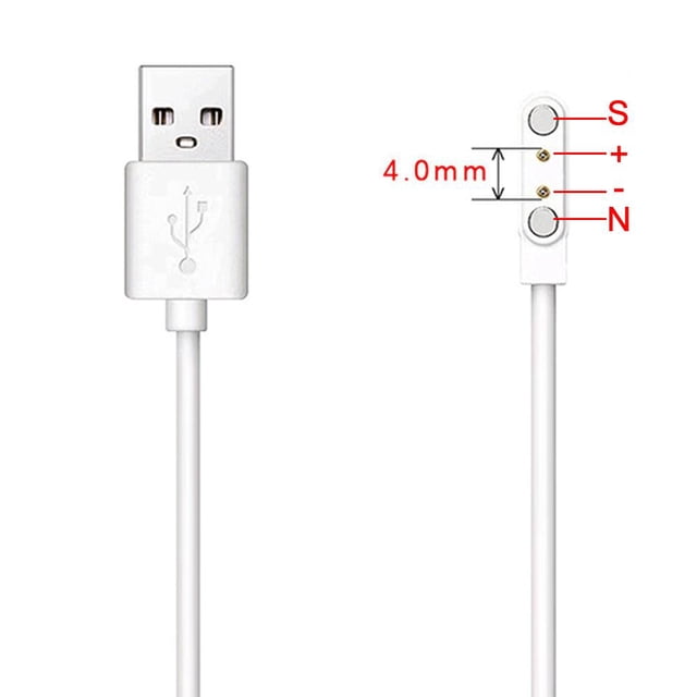 Câble de Charge Magnétique 2/4 Broches Distance pour Montre Intelligente avec Aimant