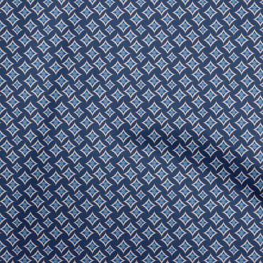oneOone Georgette Viscose Navy Blue Fabric Asian Ikat Craft Projects Decor Fabric Printed By The Yard 42 Inch Wide