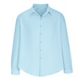 thumbnail image 4 of GigrtiJin Chemise en Lin pour Homme à Boutons, Manches Longues, Col à Revers, Chemises Unies, Mode Décontractée, Confortable, Chemises Amples, 4 of 6