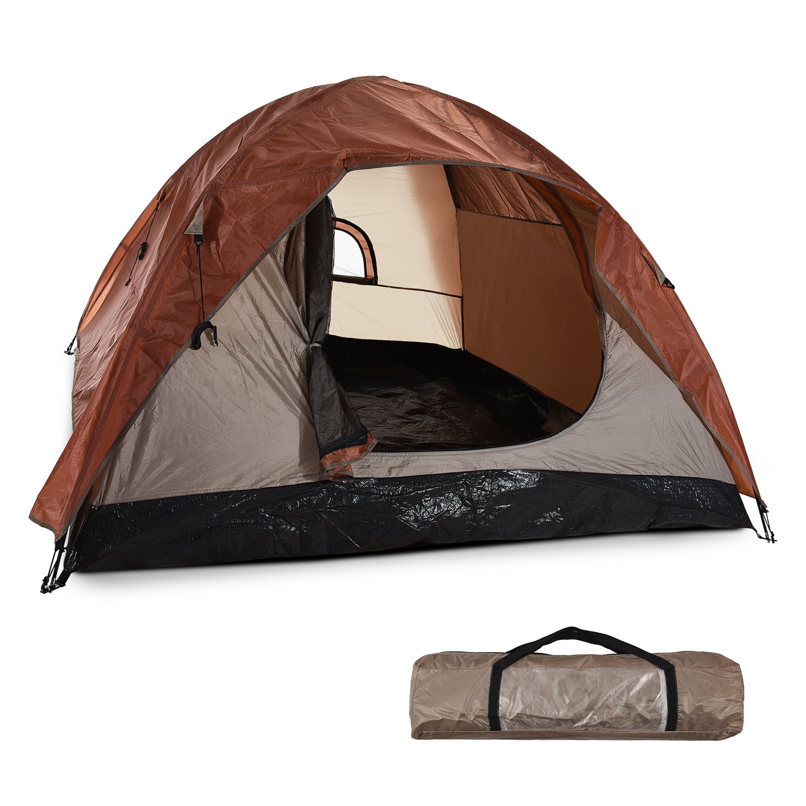 Portable Waterproof Camping Tent for 2-4 People, Foldable Design Ideal for Beach and Outdoor Use, Dimensions 213cm x 213cm x 130cm, Lightweight and Easy to Carry