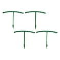 thumbnail image 2 of Christmas Cactus Flower Stand | Semi-Circular Climbing Plant Support Pole | Steel Core White Painted Garden Bonsai Tool | Rust-Resistant, Adjustable Vegetable Rack | 14x14x3cm Set of 3 for Tomatoes,, 2 of 9