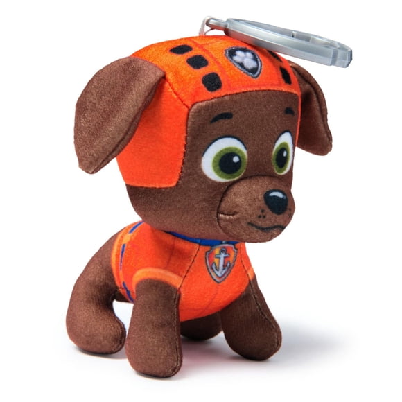 PAW Patrol : Rescue Wheels, Peluche Zuma de 10 cm, animaux en peluche miniatures avec attache pour porte-clés, jouets pour garçons et filles à partir de 3 ans