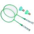 thumbnail image 3 of 1 Pair Badminton Racket Set, Children Badminton Racket, 8.0x21in Iron Alloy+Nylon Lightweight And Portable Girls Toy For Kids Boys Fluorescent Green, 3 of 8