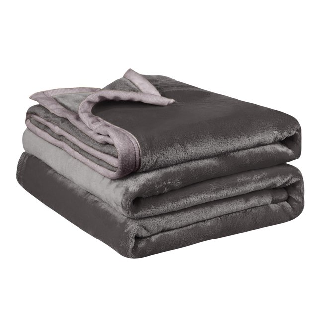 Unique Bargains Flannel Fleece Blanket Soft Warm Wide Hemmed
