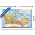 thumbnail image 2 of Map - Canada Wall Poster, 22.375" x 34" Framed, 2 of 4