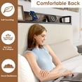 thumbnail image 4 of Yiwa Twin Size Bed Frame with 2 Storage Drawers and Charging Station, Rustic Linen Upholstered Platform Bedframe with Storage Headboard, No Box Spring Needed, Easy Assembly, Noise Free, 4 of 4