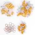 thumbnail image 3 of 90pcs Cheveux Clips Anneaux Tresses Dreadlock Cheveux Clips Extension Anneau Montre des Expositions de Photos Mariages, 3 of 8
