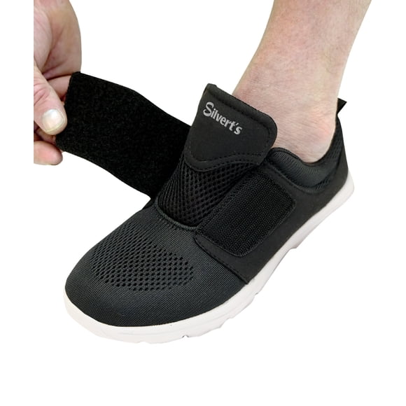 Silverts Chaussures de Marche Faciles Légères pour Hommes, 10, Noir