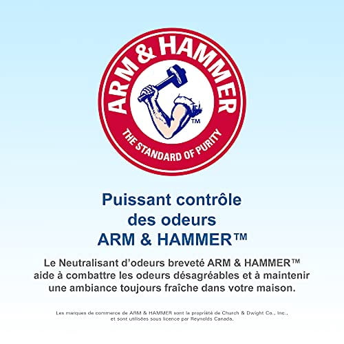 Hefty Garbage Bags, Value Pack Large 100 Litres Black, Drawstring, Arm & Hammer odour neutralizer