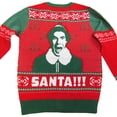 thumbnail image 2 of Elf Santa Jacquard Ugly Christmas Sweater, 2 of 3