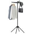 thumbnail image 3 of SONGMICS Clothes Drying Rack, 59-Inch Folding Laundry Drying Rack with 3 Rotatable Arms for Hangers, 4 Legs, Stainless Steel, for 27 Pieces of Clothes, Black, 3 of 6
