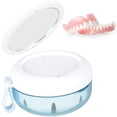 thumbnail image 3 of Denture Bath Case Denture Box Reusable Portable Denture Holder Box Durable Silicone Mini Storage Container with Vent Holes Premium Leak-proof Denture Cup for Home Travel Office, 3 of 8