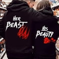 thumbnail image 1 of Lotusprinthandmade Chandail à Capuchon Assorti de la Saint-Valentin pour Couple 2D P-5TG Multicolore (S) – Ensemble de Chandails à Capuchon de la Saint-Valentin pour Couple, 1 of 4
