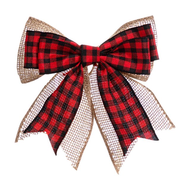 SDNall Christmas Tree Decorations, Small Christmas Tree, Christmas Tree Double Layered Bow - Festive Gift Box Packaging Bow Accessories, Christmas Tree Ornaments