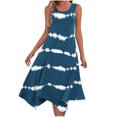 thumbnail image 2 of Robe d'Été Décontractée pour Femme, Robe Longue Sans Manches de Plage avec Poches, Robe Débardeur Fluide pour Vacances@ 格式规:*:*:*, 2 of 6