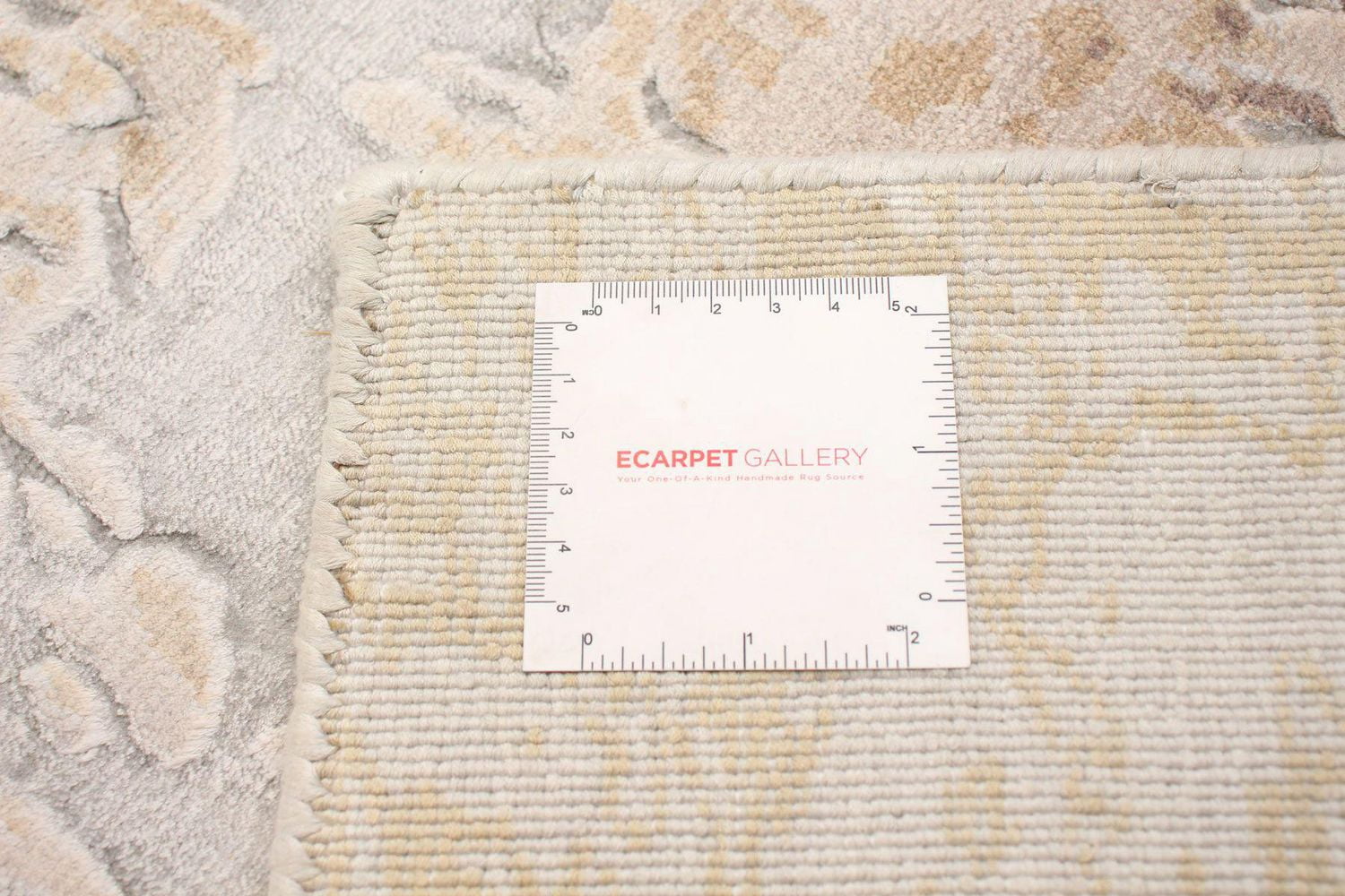ECARPETGALLERY Tapis Métier Main pour Salon, Salle à Manger et Chambre à Coucher <br>Texturé Collection Galleria 5'3" x 7'6" en Gris
