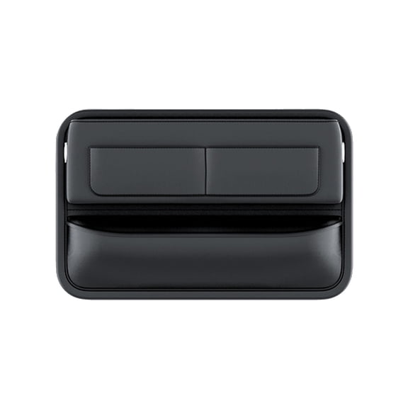 Rbaofujie Car Seat Filler Organizer Car Seam Central Control Storage Box with Multiple Card Slots Texture Car Bag Auto Console Side Storage Box Organizer Front Seat