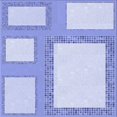 thumbnail image 1 of Ahgly Company Machine Washable Indoor Square Transitional Heavenly Blue Area Rugs, 6' Square, 1 of 7