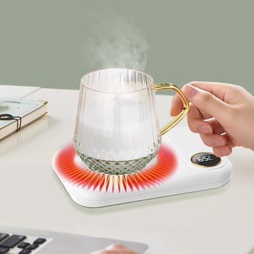 EGNMCR Maison et Cuisine, Gadgets de Cuisine Tasses à Café Chauffantes d'Hiver Sans Formes de Tasse Difficiles Soucoupe Thermostatique Soucoupe Chauffante Tasse Chauffante Soucoupe Isolée Huit Heures Arrêt Automatique Réchauffeur de Soucoupe