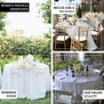 thumbnail image 4 of LNGOOR 108” Wholesale Round Tablecloth Polyester Round Table Linens For Wedding Party Banquet Restaurant -  WHITE, 4 of 11