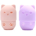 thumbnail image 2 of Makeup Sponge Holder, 2 Pcs. Makeup Blender Sponge Case, Cute Cat, 2 of 8