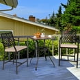 thumbnail image 4 of Patiojoy 28" Patio Bar Height Table Outdoor Steel Square Bar Table W/ Reinforced Steel Structure, 4 of 6