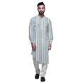 thumbnail image 2 of Atasi Kurta Décontractée Imprimée à Col Mandarin Chemise Ethnique Longue Kurta Asymétrique, 2 of 6