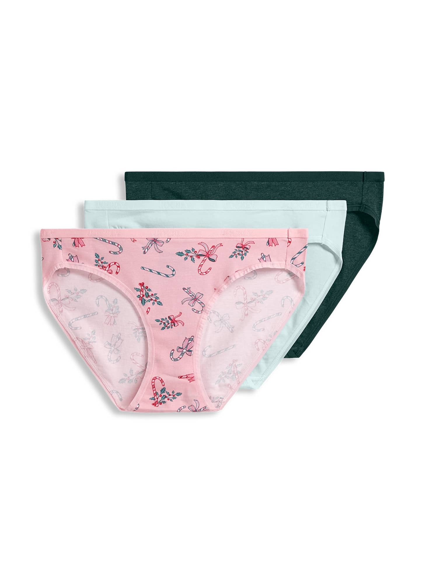 Jockey  Organic Cotton Stretch Logo Bikini - 3 Pack