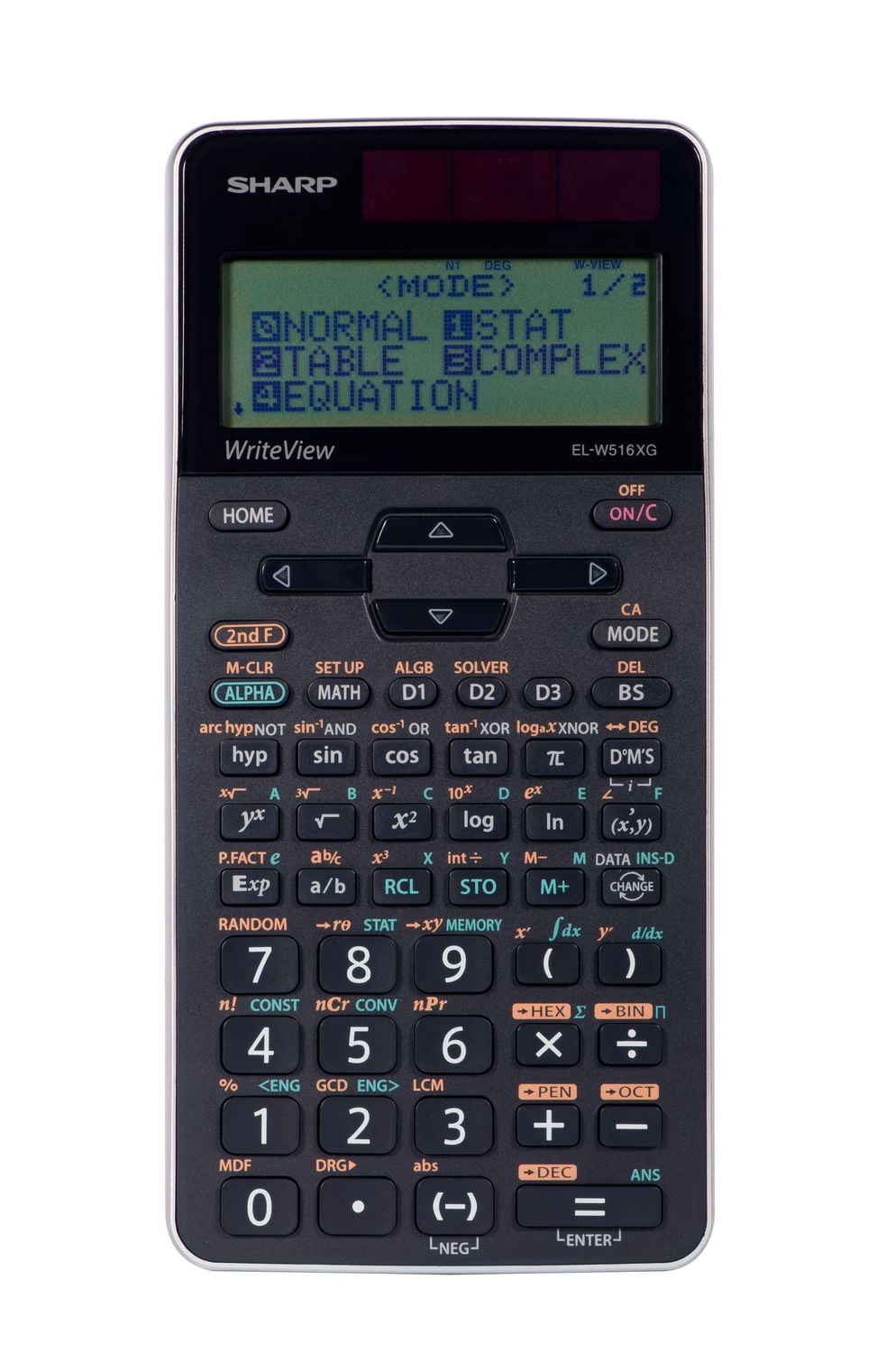 Sharp ELW516XGSL WriteView Scientific Calculator for High School, College & University, 640 Functions, 16 Memory Buttons, 7 Modes, Equation Solvers & 3 Variable Linear Equations