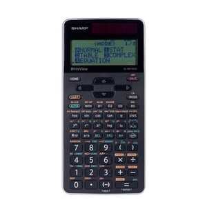 Sharp ELW516XGSL WriteView Calculatrice scientifique pour l'école secondaire, collège & Université, 640 Fonctions, 16 Boutons de mémoire, 7 Modes, Solvants d'équation & 3 Équations linéaires variables