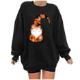 thumbnail image 2 of 2023 Chandail en Molleton de Mode pour Femmes 50 % de Rabais Liquidation Mode Automne Hiver Halloween Lunettes Fille Imprimé Décontracté Sport Col Rond Survêtements Manches Longues, 2 of 4