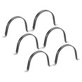 thumbnail image 1 of Unique Bargains 6Pack 5-1/8' Cable Clamp U Shape Stainless Steel Rubber Cushioned Pipe Strap, 1 of 5
