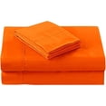 thumbnail image 2 of 1200 Thread Count 100% Egyptian Cotton 4-Piece Bed Sheet Set (1 Flat, 1 Fitted Sheet, 2 Pillow Covers) 21 Inches Deep Pocket Solid Pattern, 2 of 3