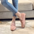 thumbnail image 1 of DPTALR Women Ladies Slip On Round Toe Flat Casual Loafer Doug Shoes, 1 of 8