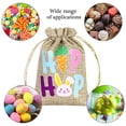 thumbnail image 4 of Fridja Christmas Party Decorations Easter Gift Bag Bunny Eggs Elementss Children's Easter Linen Drawstring Candy Bag, 4 of 6