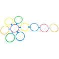 thumbnail image 1 of Domqga Hoops,Speed Rings Kindergarten Training Aid Children Toy Outdoor Sport Tool 29cm/11.4in Dia, 1 of 10