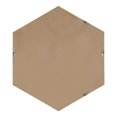 thumbnail image 4 of Kate and Laurel Rhodes Miroir Mural Hexagonal à 6 Côtés, 30,75 X 34,75 Brun Noyer, 4 of 6