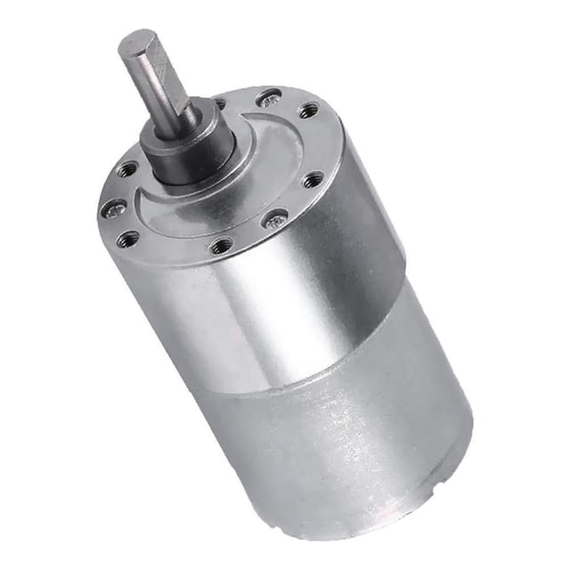 Youkk Powerful 37GB-3530 12V DC High Electric Gear Box Motor Replacement DIY Silver 111RPM 1Set