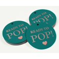 thumbnail image 3 of Inkdotpot Pack Of 50 Ready To Pop Baby Shower Favor Paper Tags Craft Real Rose Gold Foil Hang Tags, 3 of 6