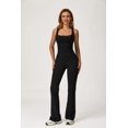 thumbnail image 3 of PISONIC Women Two Piece Workout Sets Racerback Tank Tops Matching High Waisted Flared Leggings with Pockets Gym Yoga Outfits, 3 of 6