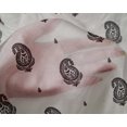 thumbnail image 4 of oneOone Silk Tabby Fabric Paisley Block Printed Fabric 1 Yard 42 Inch Wide, 4 of 4