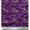 thumbnail image 1 of Soimoi Purple polyester Crepe Fabric Mix Fruits Print Fabric by Yard 42 Inch Wide, 1 of 3