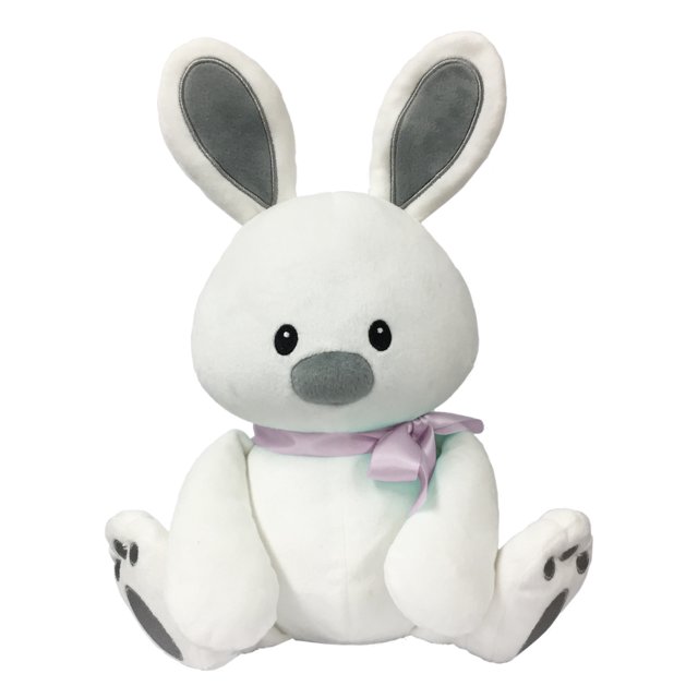 Sweet Dreams Furry Friends Cloud Bunny with Pink Ribbon