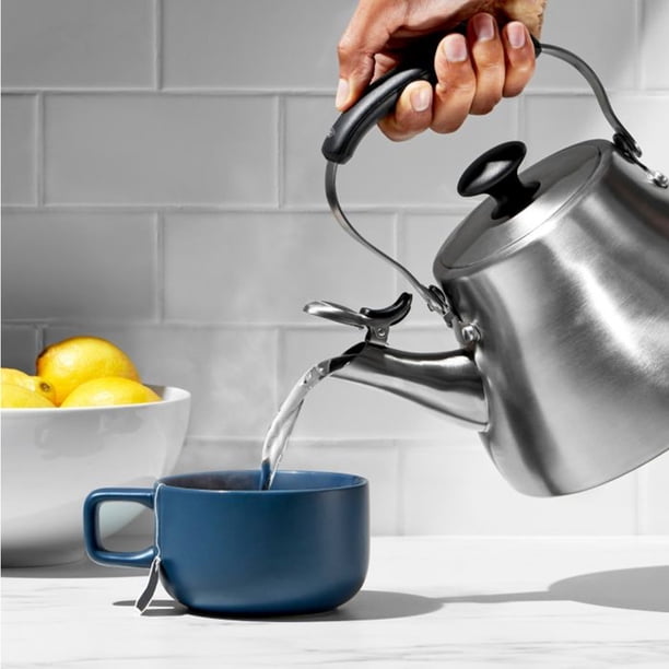 OXO Brew Classic Traditional Brushed Stainless Steel Tea Kettle