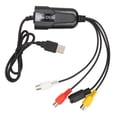 thumbnail image 2 of To USB Sound Video Adapter, VHS DV VCR Hi8 DVD To Digital USB Video Capture Card Device Support NTSC PAL 2.6ft Portable Multi Formats  for TV for OS X, 2 of 8