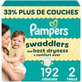 thumbnail image 2 of Pampers Swaddlers Diapers, Size 2 (10-22 lbs), Absorbent, Keeps Baby Dry and Comfortable, Skin Safe Disposable Baby Diaper, 2 of 27
