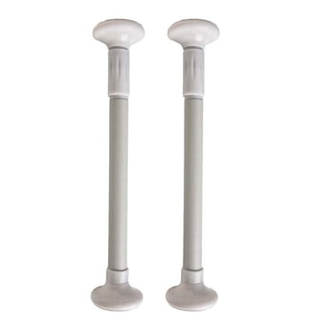 LEFU Stainless Steel Adjustable Kitchen Sink Bracket Support Legs, 35-50cm Height, White, 2 Pcs, for Durable & Easy Setup for Undermount Sinks, Bottom Installation