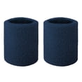 thumbnail image 1 of GOGO Terry Cloth Wristband Athletic Wrist Sweatband for Gym Sports Navy 2PCS, 1 of 7
